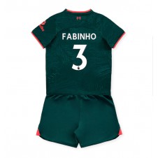 Liverpool Fabinho #3 Tredjedraktsett Barn 2022-23 Kortermet (+ korte bukser)